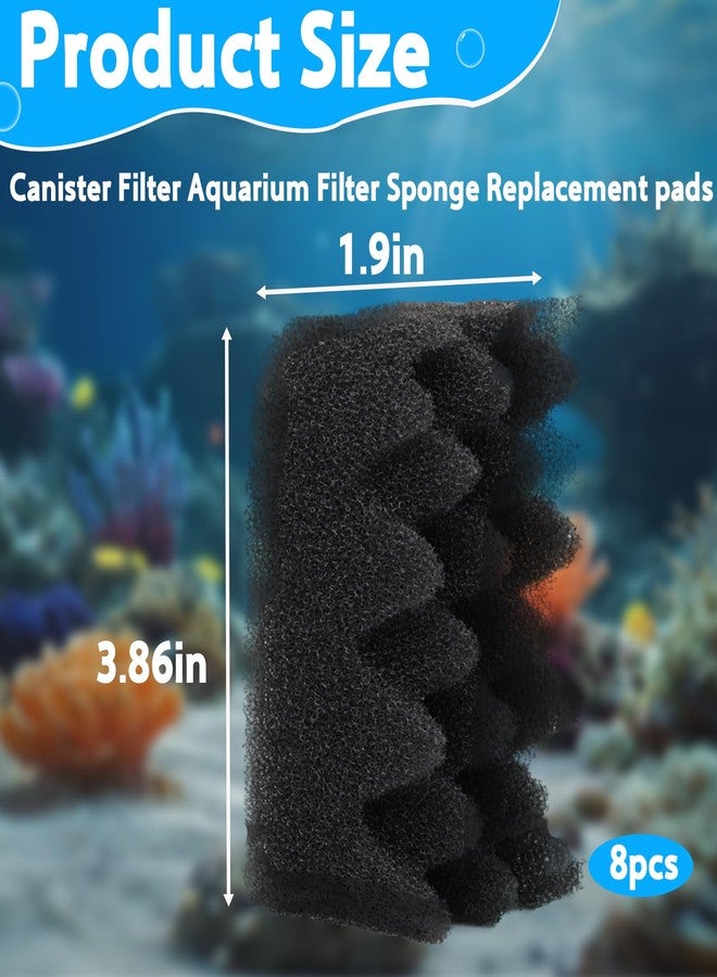 Stitokg 8-Pack Polyester Aquarium Foam Filter Pads, Compatible with Fluval 304/305/306/404/405/406 Canister Filter - Image 2